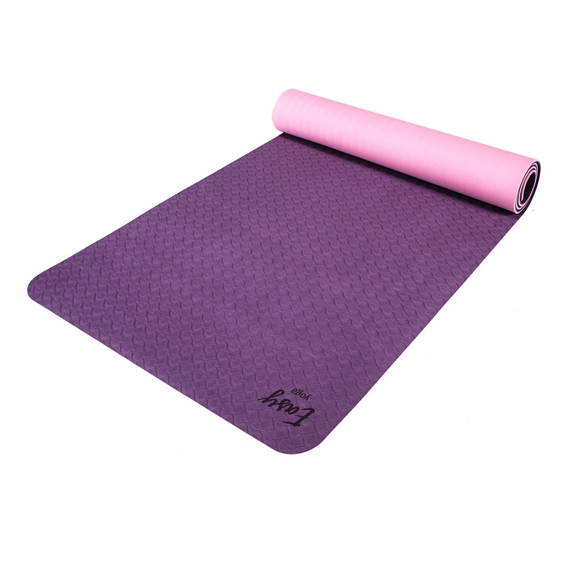 DOUBLE LAYER YOGA MAT 6MM EASY YOGA : Kolor - Fioletowy
